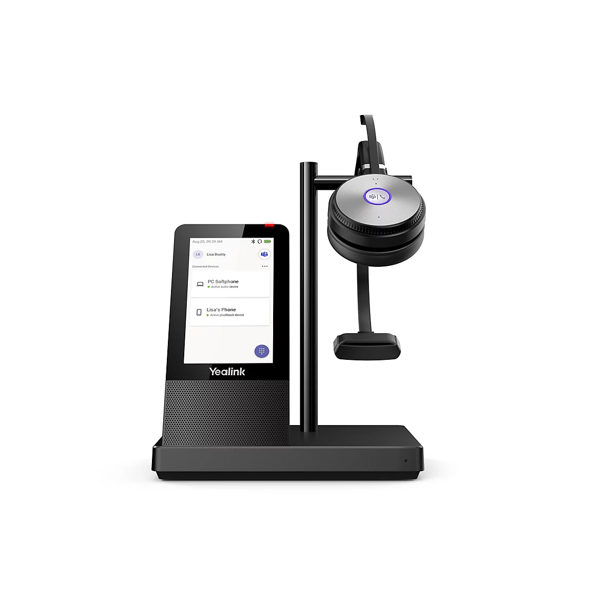 Yealink WH66 Mono X - Headset - ohrumschließend - DECT - kabellos - UC-zertifiziert