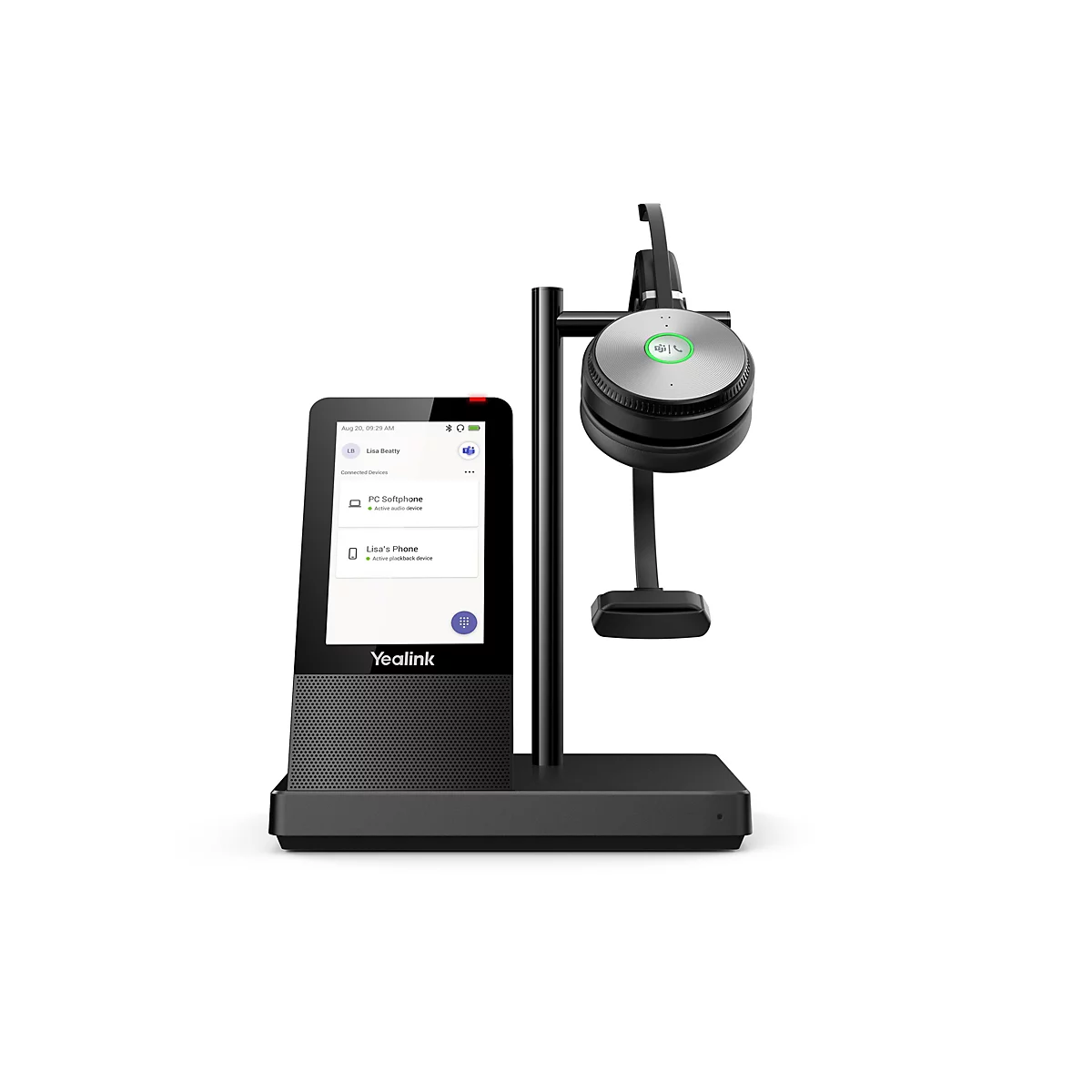 Yealink WH66 Mono X - Headset - ohrumschließend - DECT - kabellos - UC-zertifiziert