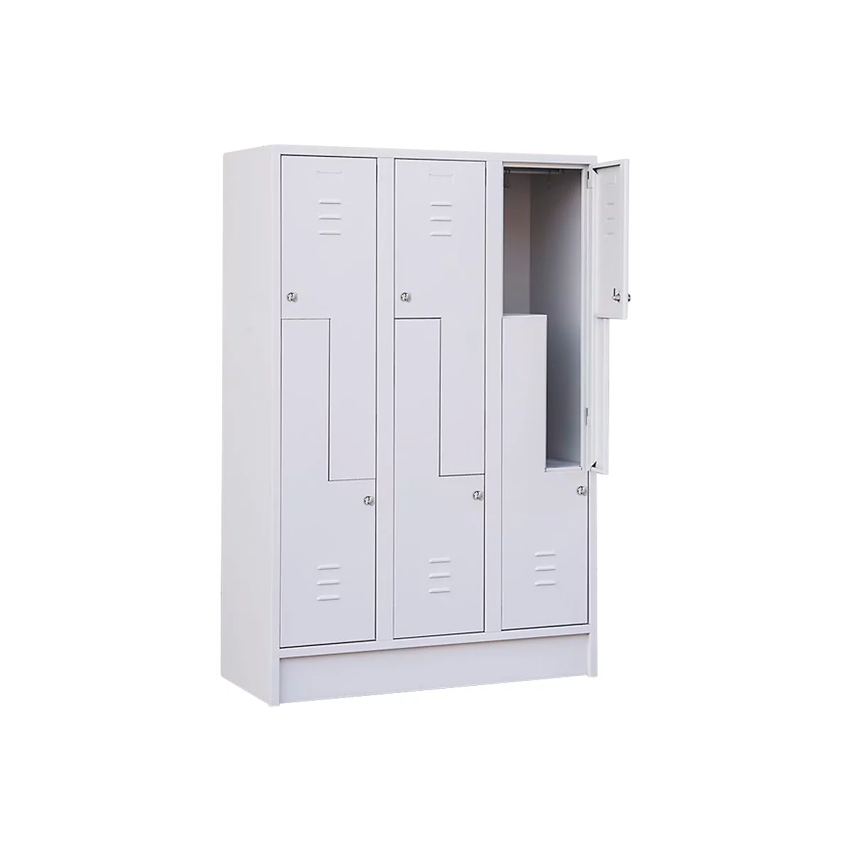 Z-Schrank, mit 6 Abteilen, Zylinderschloss