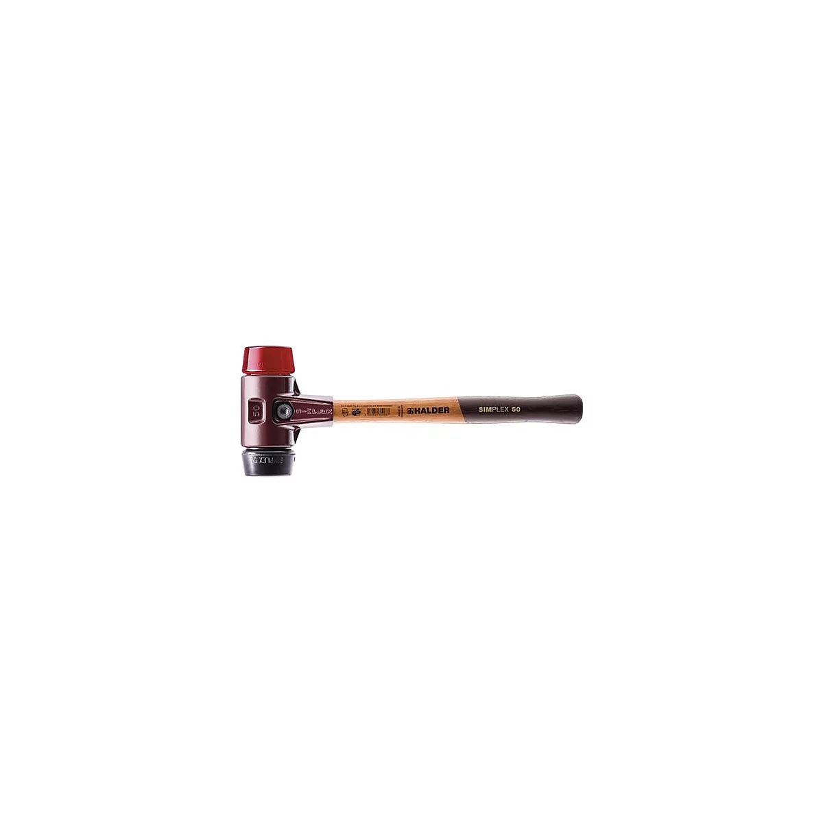 Zachte hamer SIMPLEX L.405mm kop-Ø 60mm middelhard/hard HO
