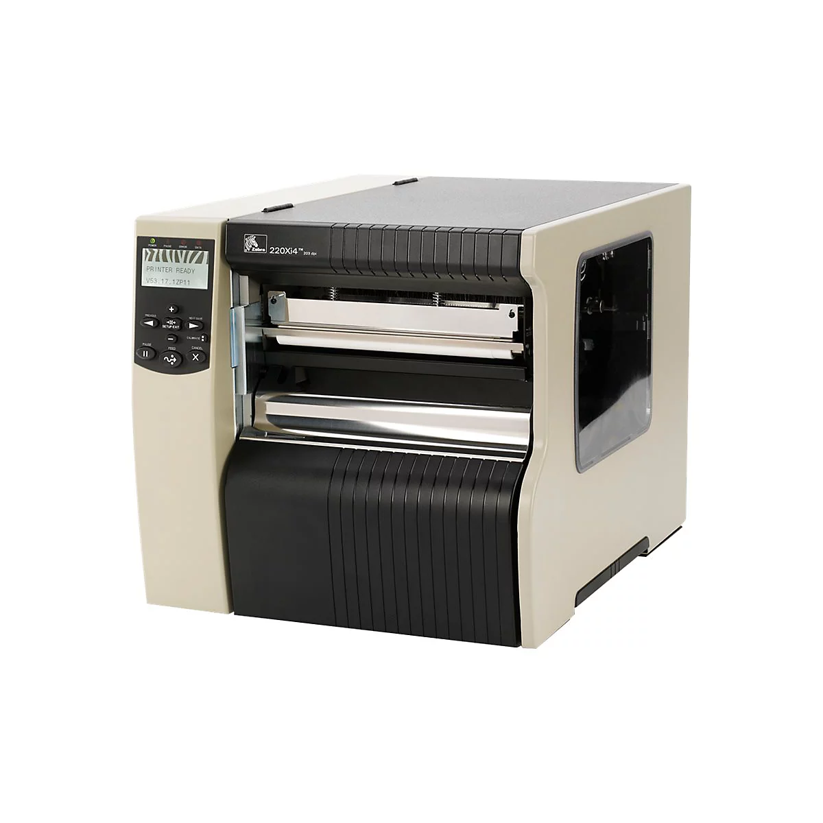 Zebra 220Xi4 - Etikettendrucker - Thermotransfer - Rolle (21,6 cm) - 203 dpi - Kapazität: 1 Rolle