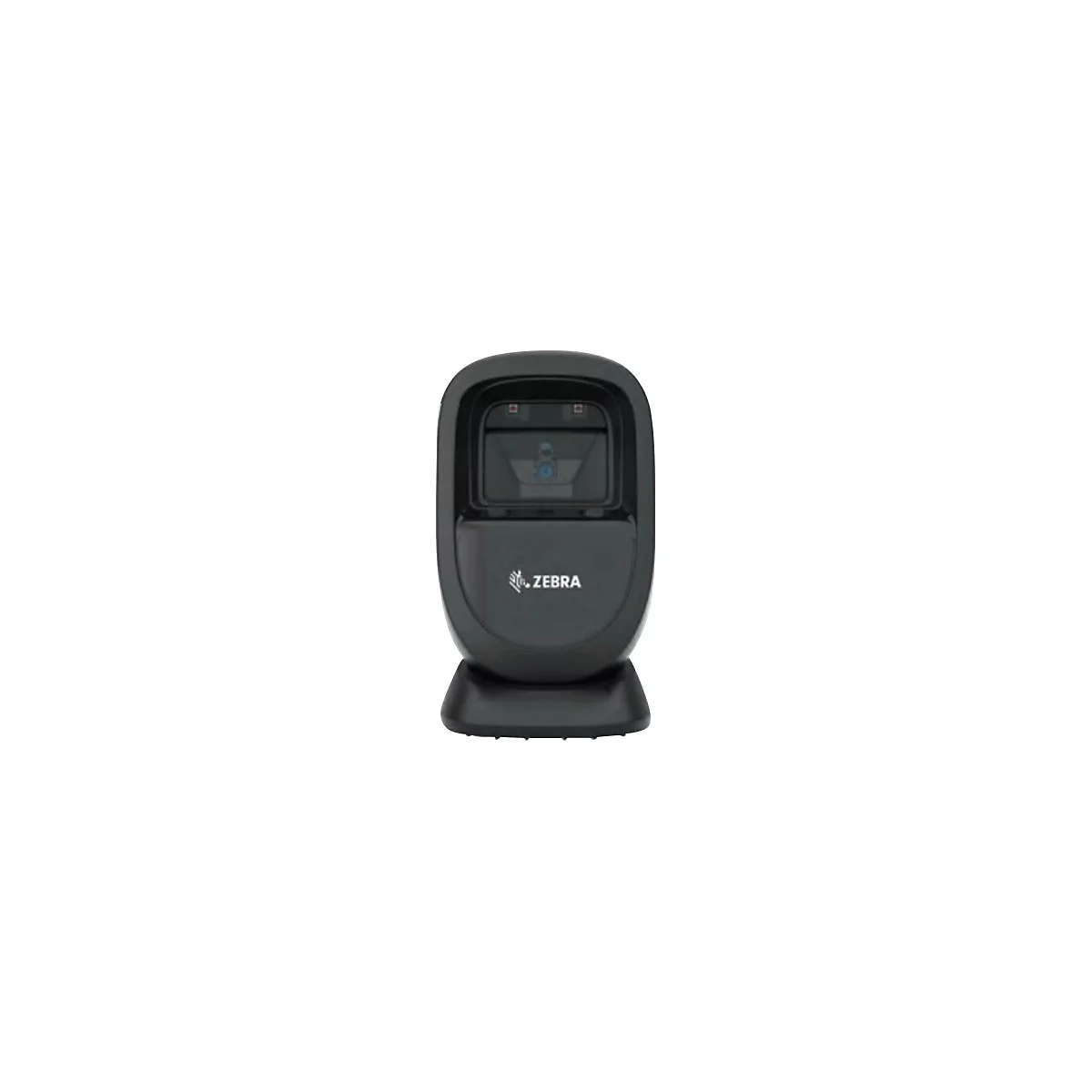 Scanner de codes-barres noir de la marque Zebra.