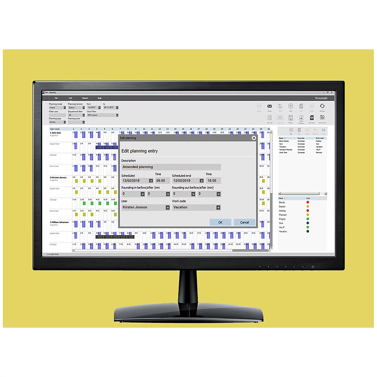 Zeiterfassungssystem TimeMoto TM-616, für bis zu 200 Mitarbeiter + PC-Plus Software für Offline-Betrieb