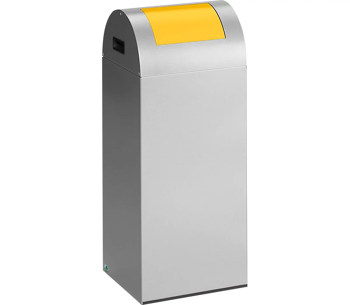 Zelfblussende afvalverzamelaar voor recycleerbaar afval 55R, zilver/geel