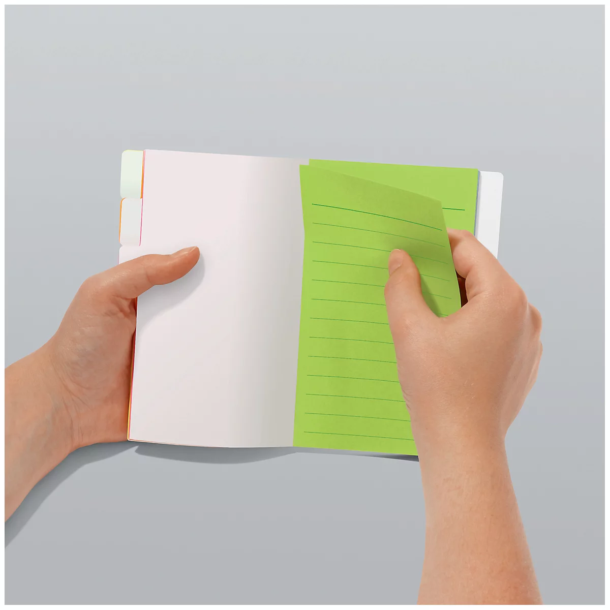 Zelfklevende notitieblaadjes Sigel Tab Marker Notes, 6-kleurig, 42 vellen, 98 x 148 mm, beschrijfbaar,