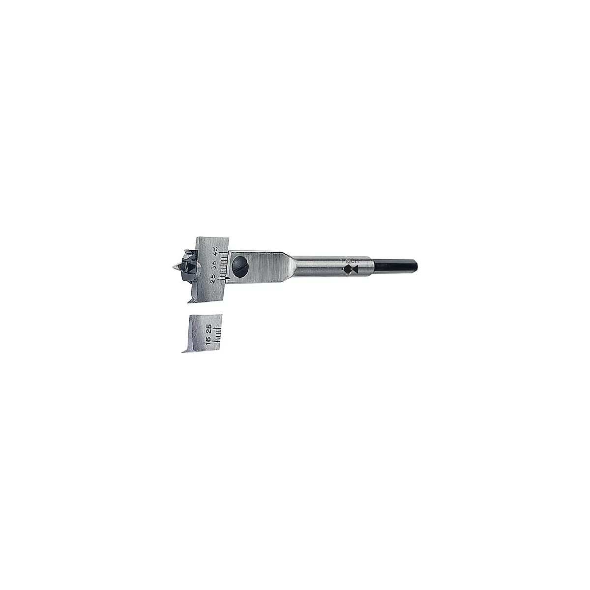 Zentrumbohrer Type 0500 Bohr-Ø 22-76mm L.190mm Schaft 6-kant FISCH-TOOLS