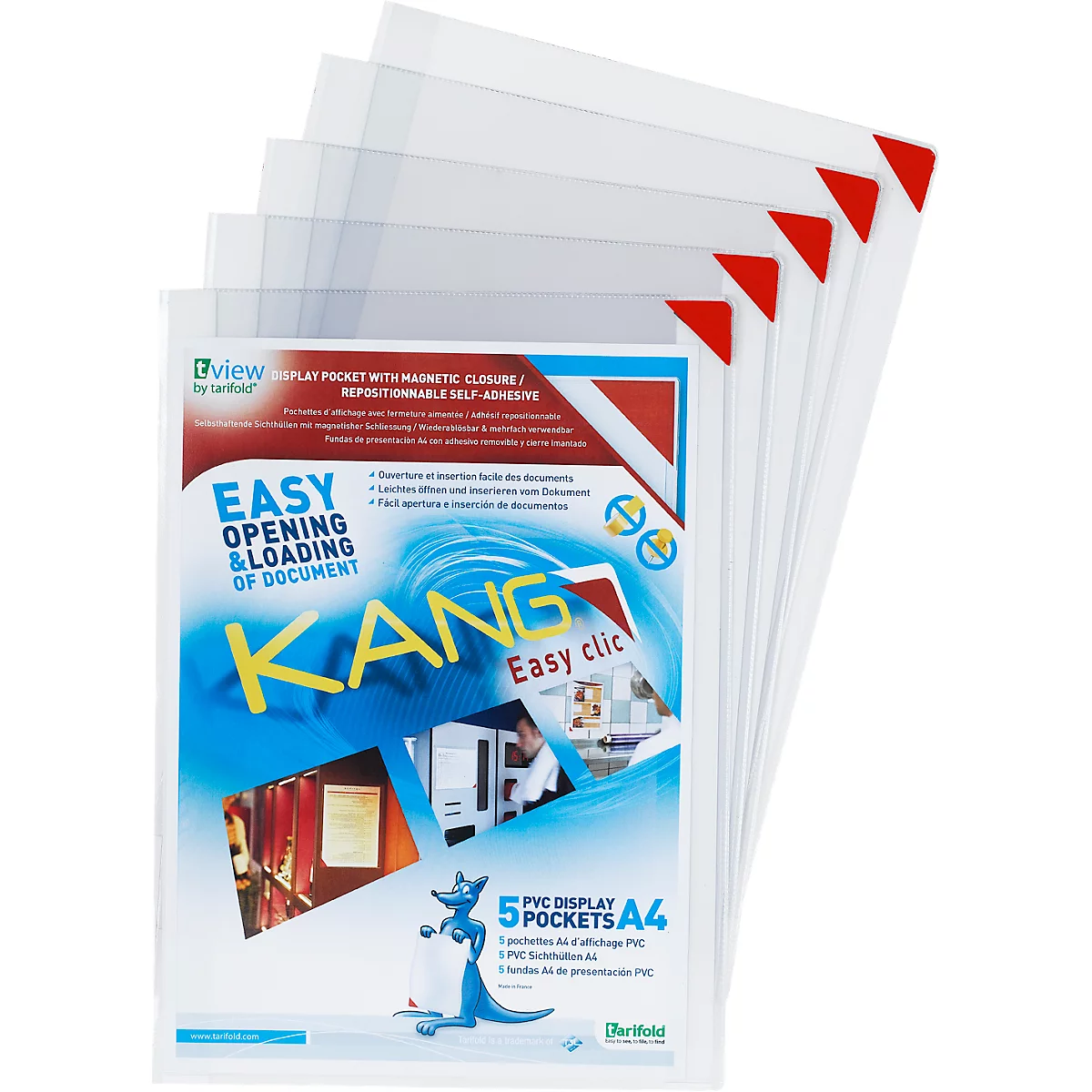 Zichtmap Tarifold KANG, met magneetsluiting, voor staand/liggend formaat, A4