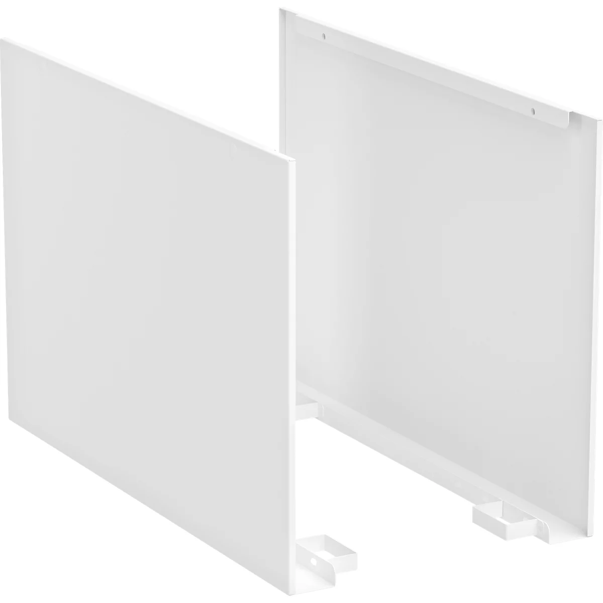 Zijbeschermplaten voor Treston QuatreX 900 mm, ESD geleidend, B 62 x D 898 x H 504 mm, lichtgrijs RAL 7035, 2 stuks