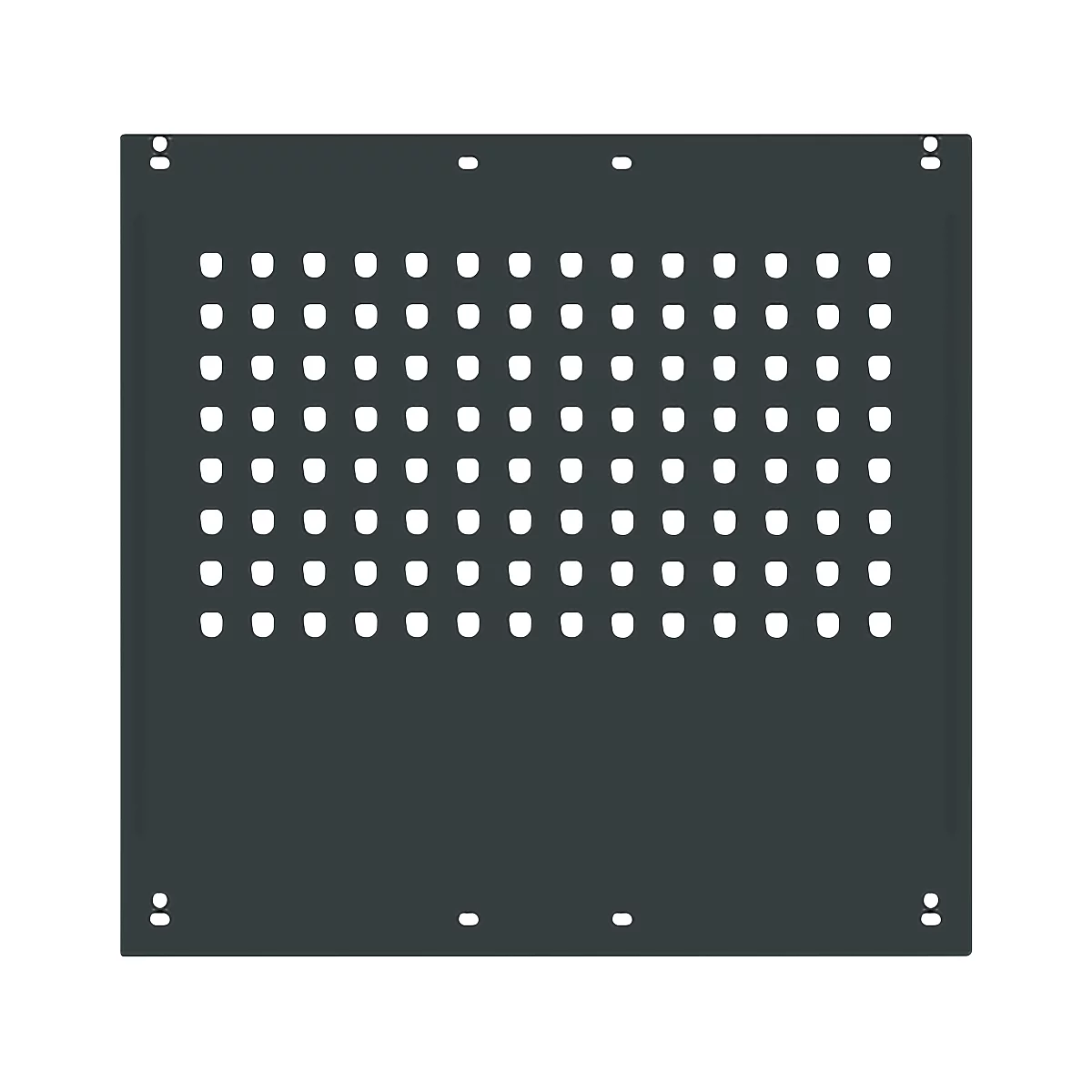 Zijpaneel, voor werktafels universeel speciaal/ergo, voor diepte 800 mm, B 592 x H 628 antraciet RAL 7016