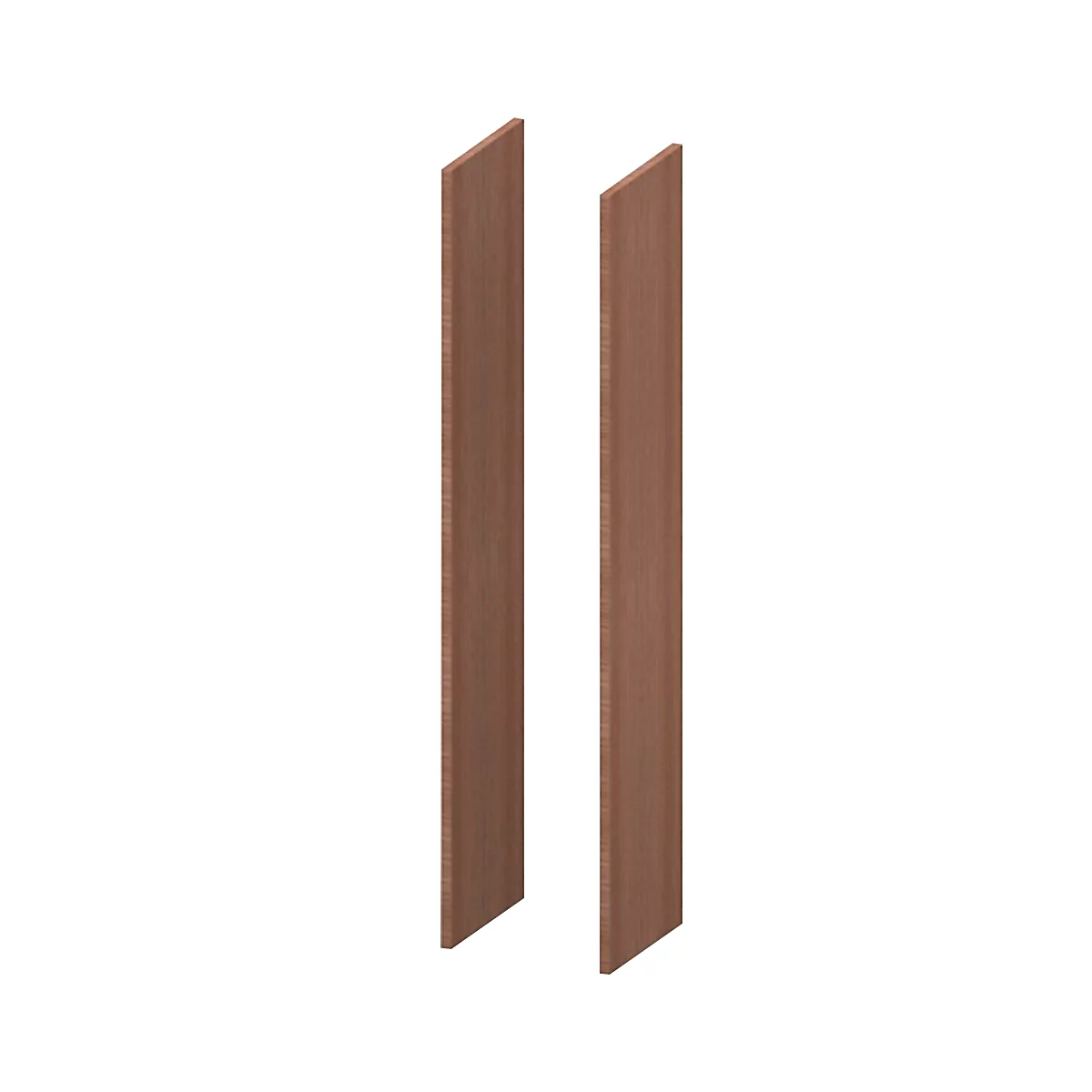 Zijpanelen X-TIME-WORK, 2 stuks, hoog B 38/30 mm, notenhout-Canaletto-patroon