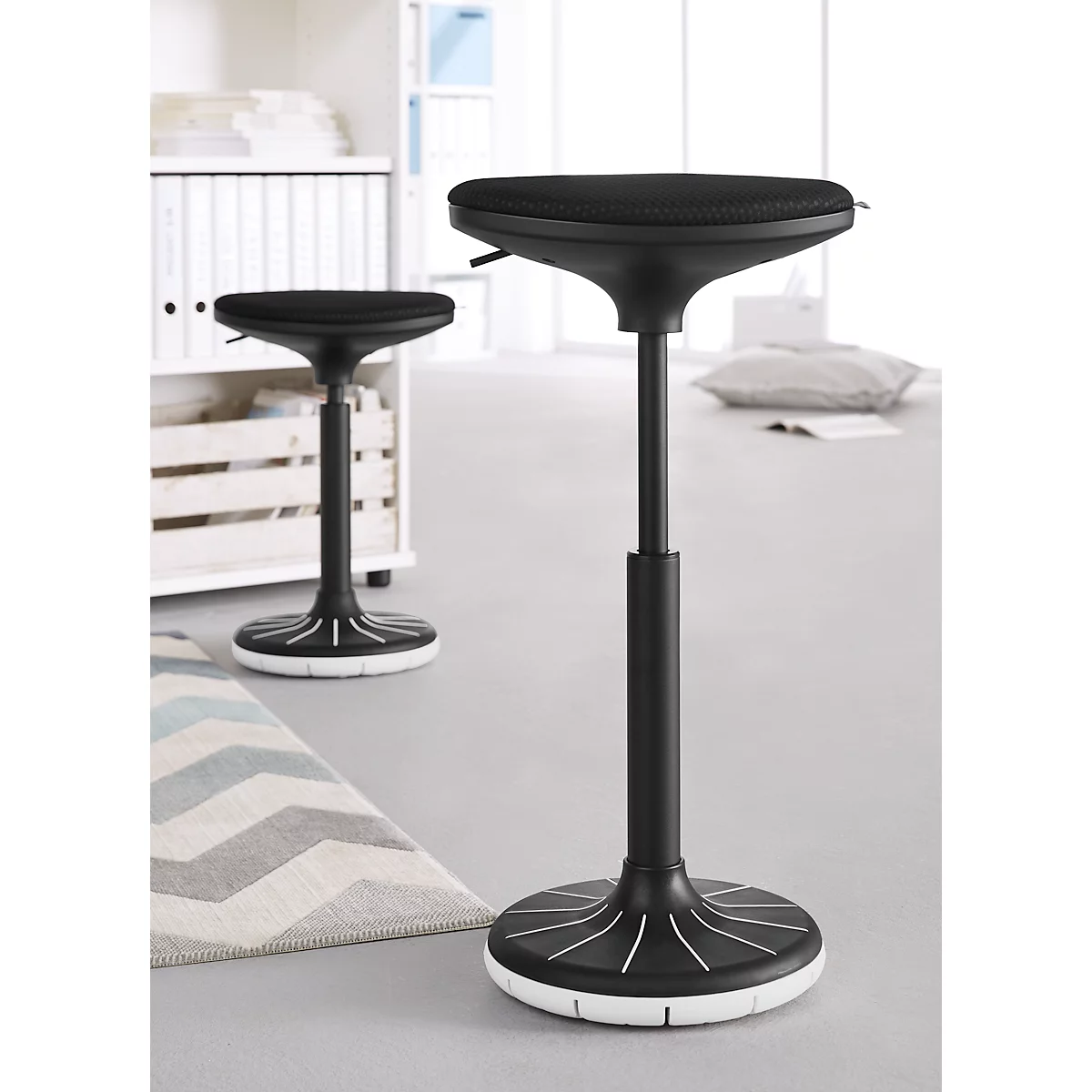 Zithulp/stahulp SSI Proline P 3D - ergonomisch - gepatenteerde onderkant voet - wit en zwart - ons merk Schäfer Shop Genius