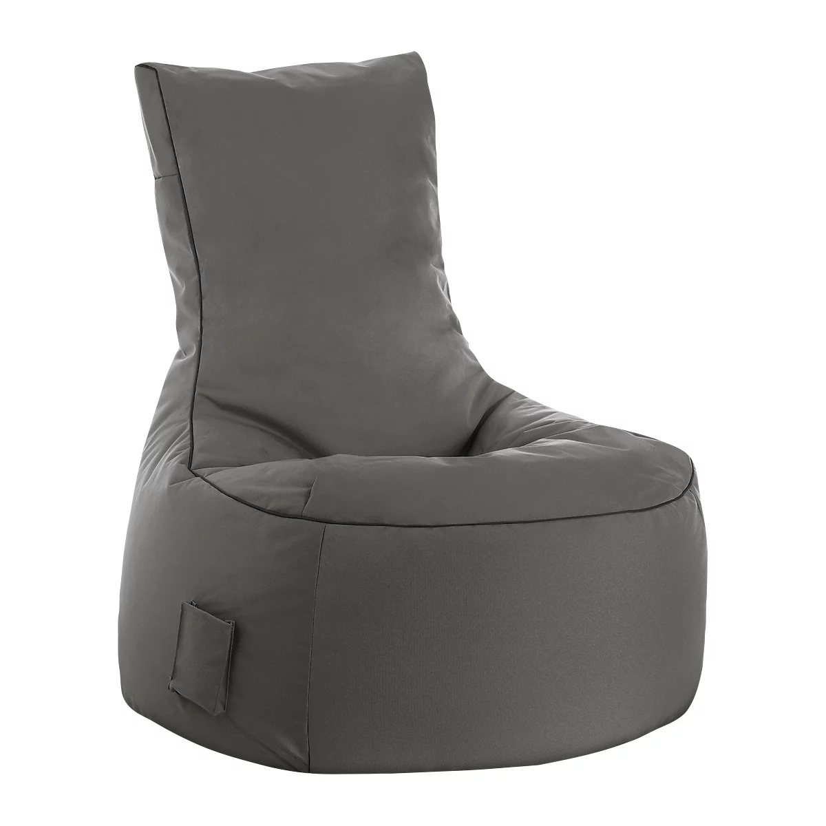 Zitzak swing scuba®, 100% polyester, wasbaar, B 650 x D 900 x H 950 mm, antraciet