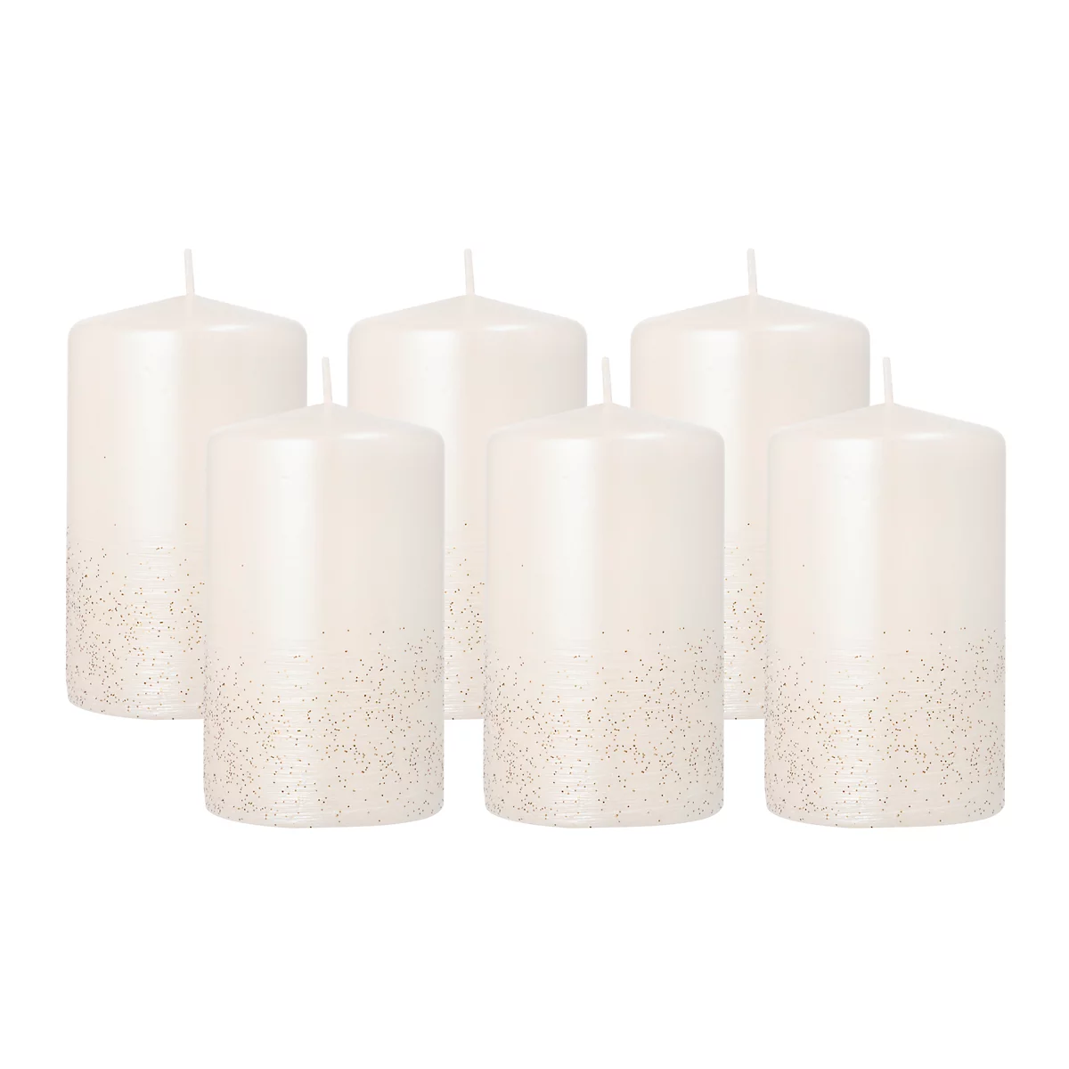 Zuilkaars Papstar Safe Candle, tot 36 uur, zelfdovend, Ø 60 x H 100 mm, paraffine, parelwit, 6 stuks