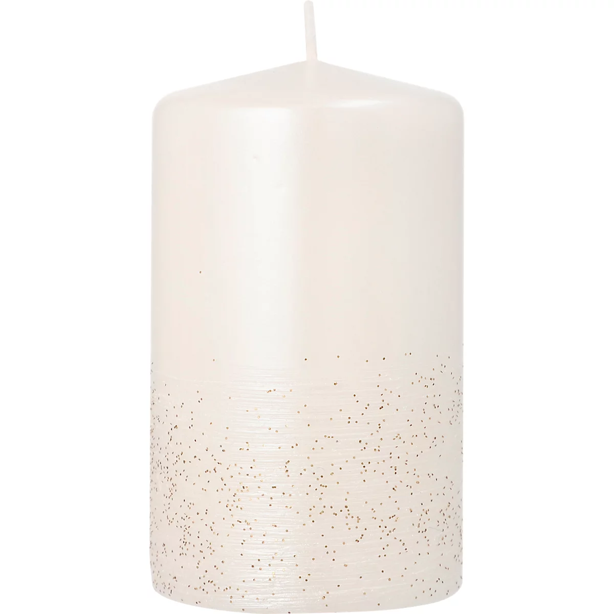 Zuilkaars Papstar Safe Candle, tot 36 uur, zelfdovend, Ø 60 x H 100 mm, paraffine, parelwit, 6 stuks