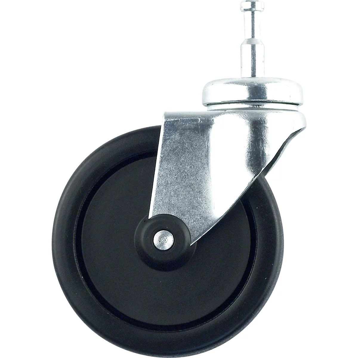 Zwenkwiel CLAX®, reserveonderdeel voor CLAX® opvouwbaar verrijdbaar onderstel, draaibaar, ⌀ ca. 90 mm, zwart