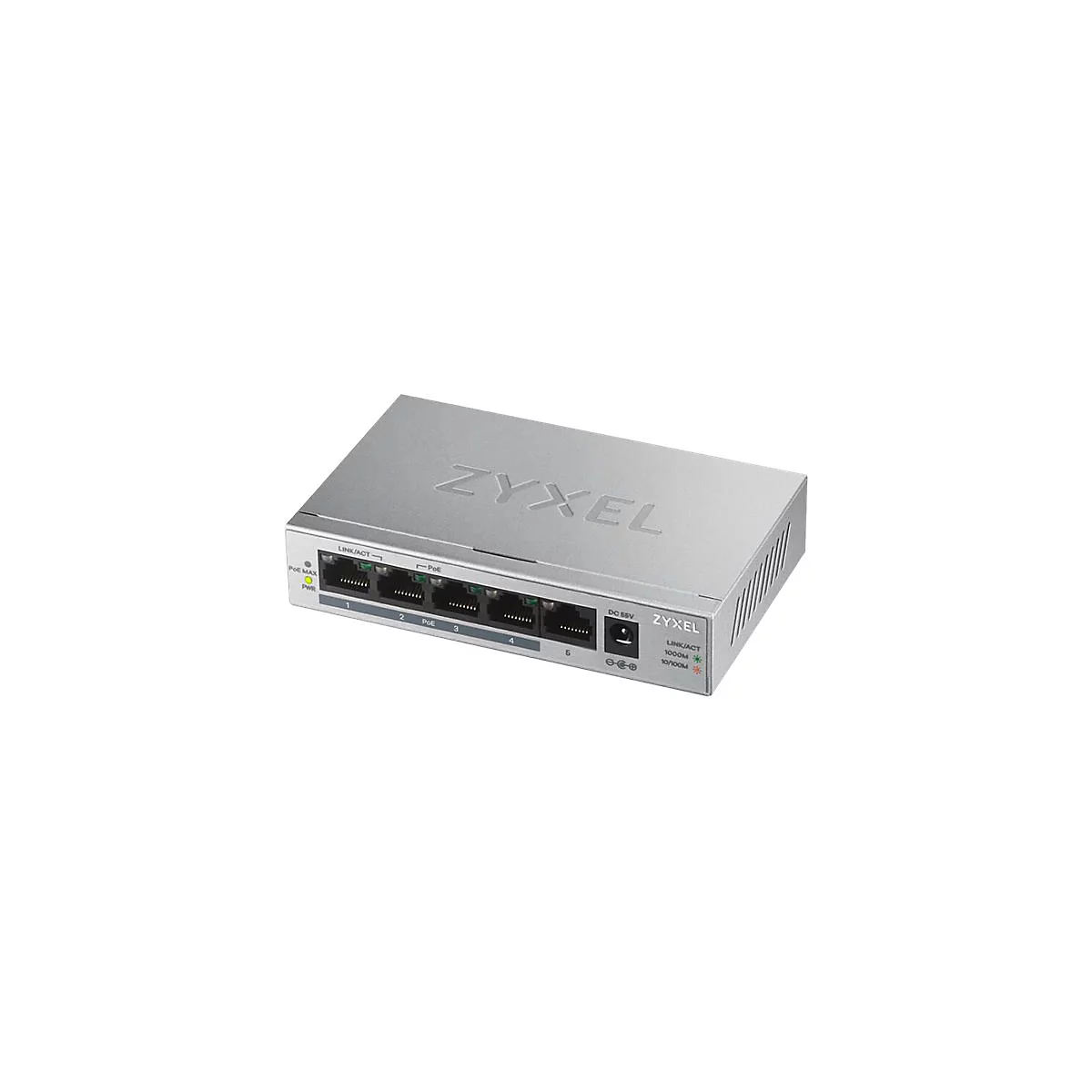 Zyxel GS1005HP - Switch - 5 Anschlüsse - unmanaged