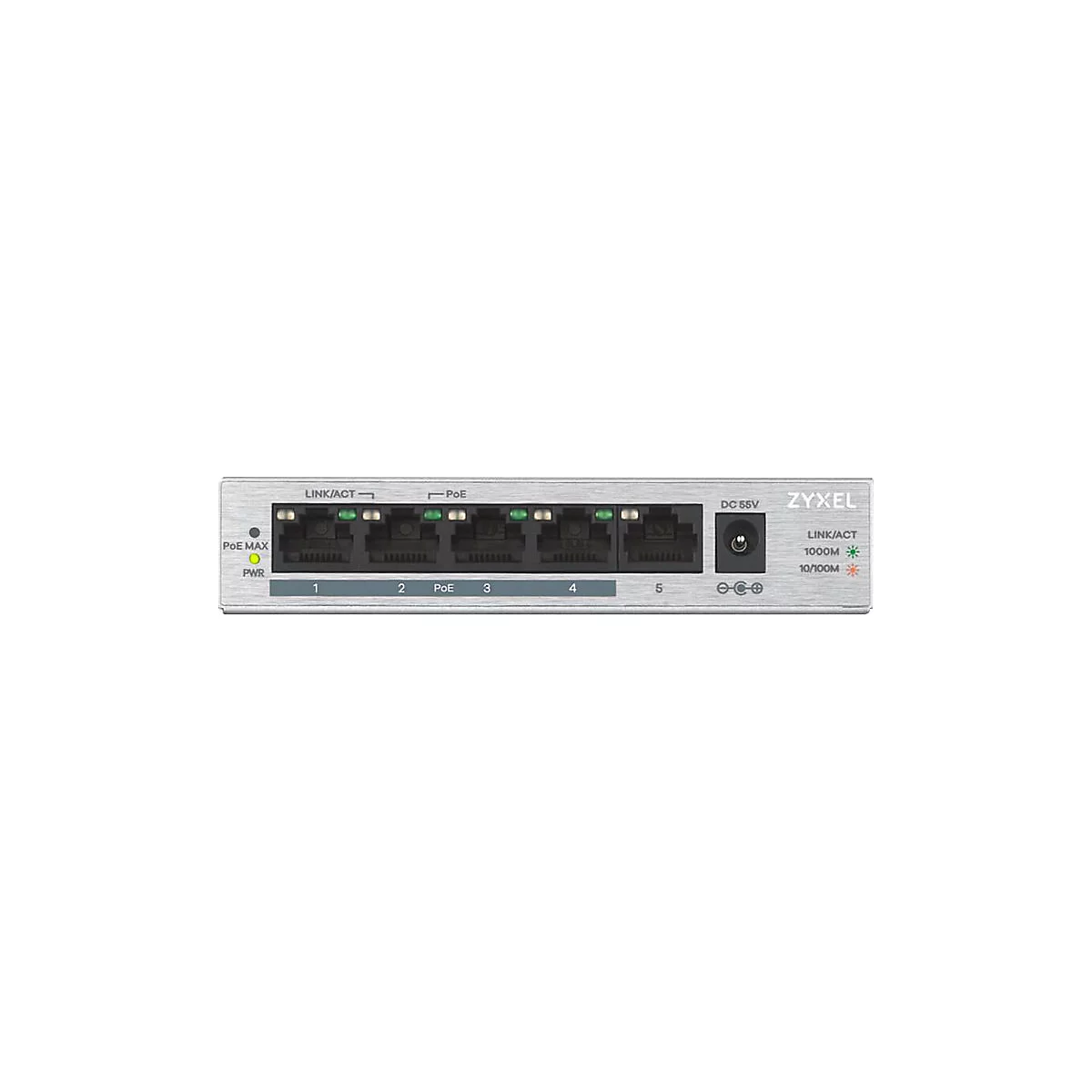 Zyxel GS1005HP - Switch - 5 Anschlüsse - unmanaged