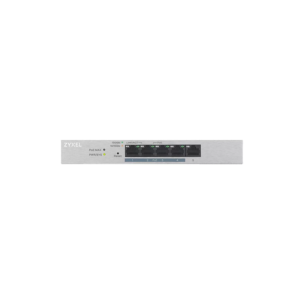Zyxel GS1200-5HP v2 - Switch - 5 Anschlüsse - managed