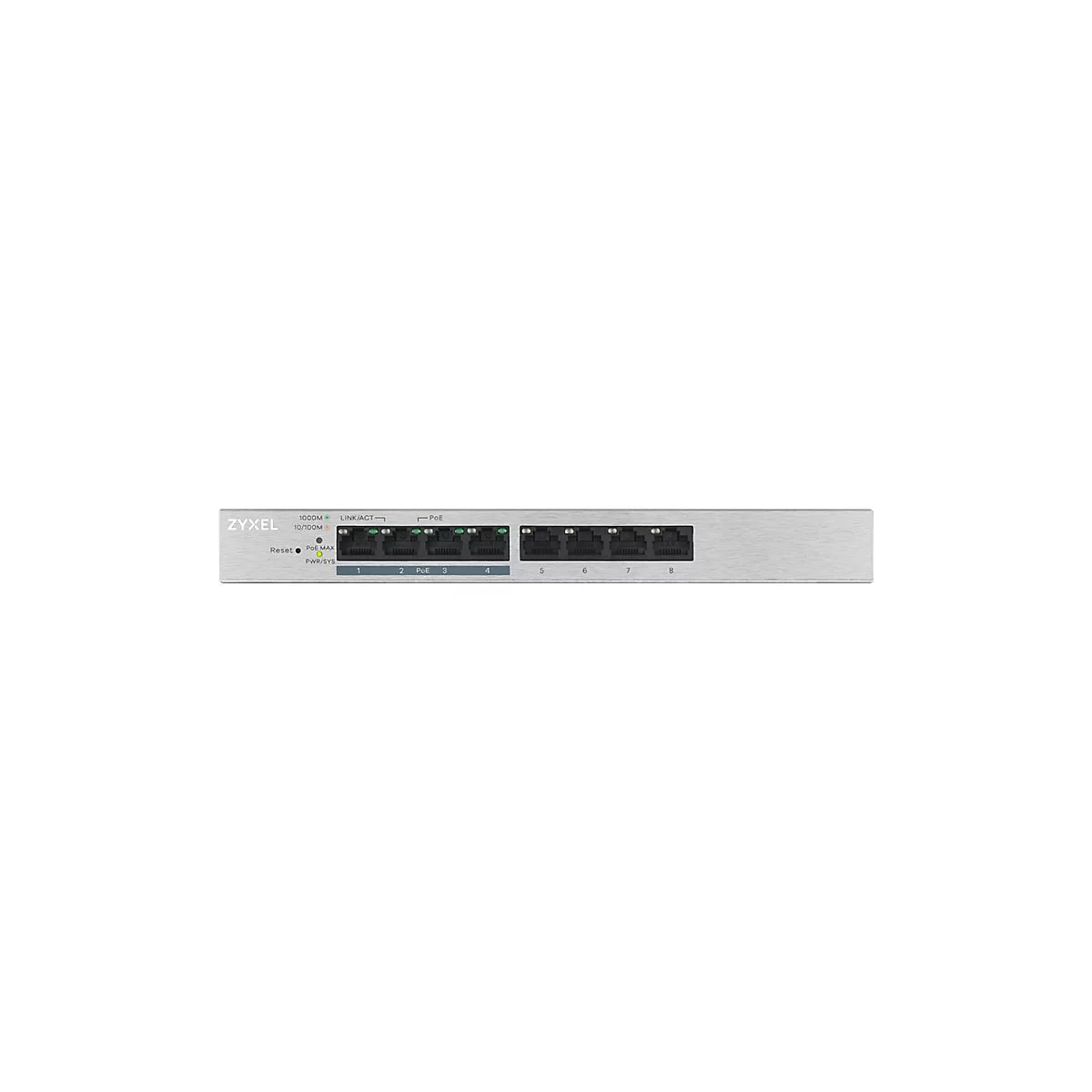 Zyxel GS1200-8HP v2 - Switch - 8 Anschlüsse - managed