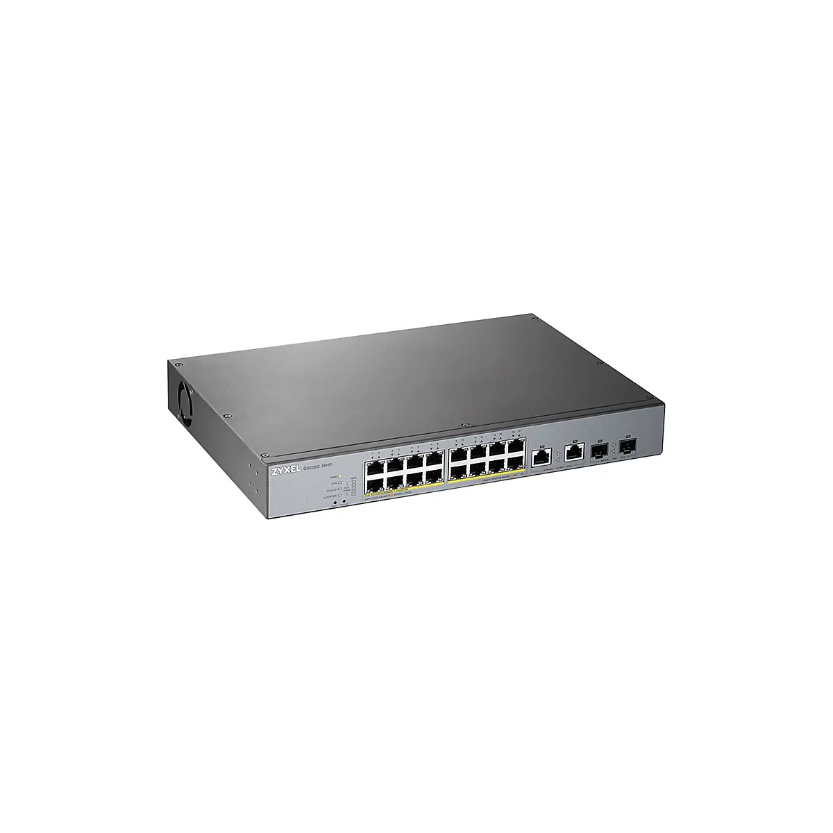 Zyxel GS1350-18HP - Switch - Smart - 16 x 10/100/1000 (PoE+) + 2 x Combo Gigabit Ethernet/Gigabit SFP - Desktop - PoE+ (250 W)