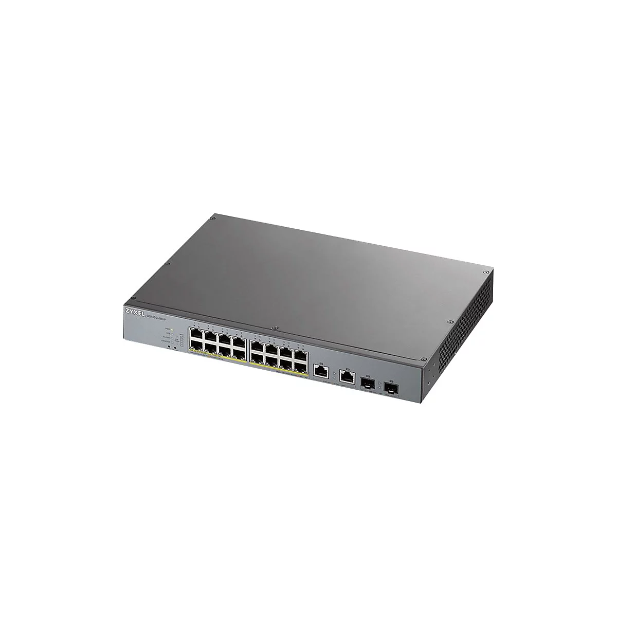 Zyxel GS1350-18HP - Switch - Smart - 16 x 10/100/1000 (PoE+) + 2 x Combo Gigabit Ethernet/Gigabit SFP - Desktop - PoE+ (250 W)