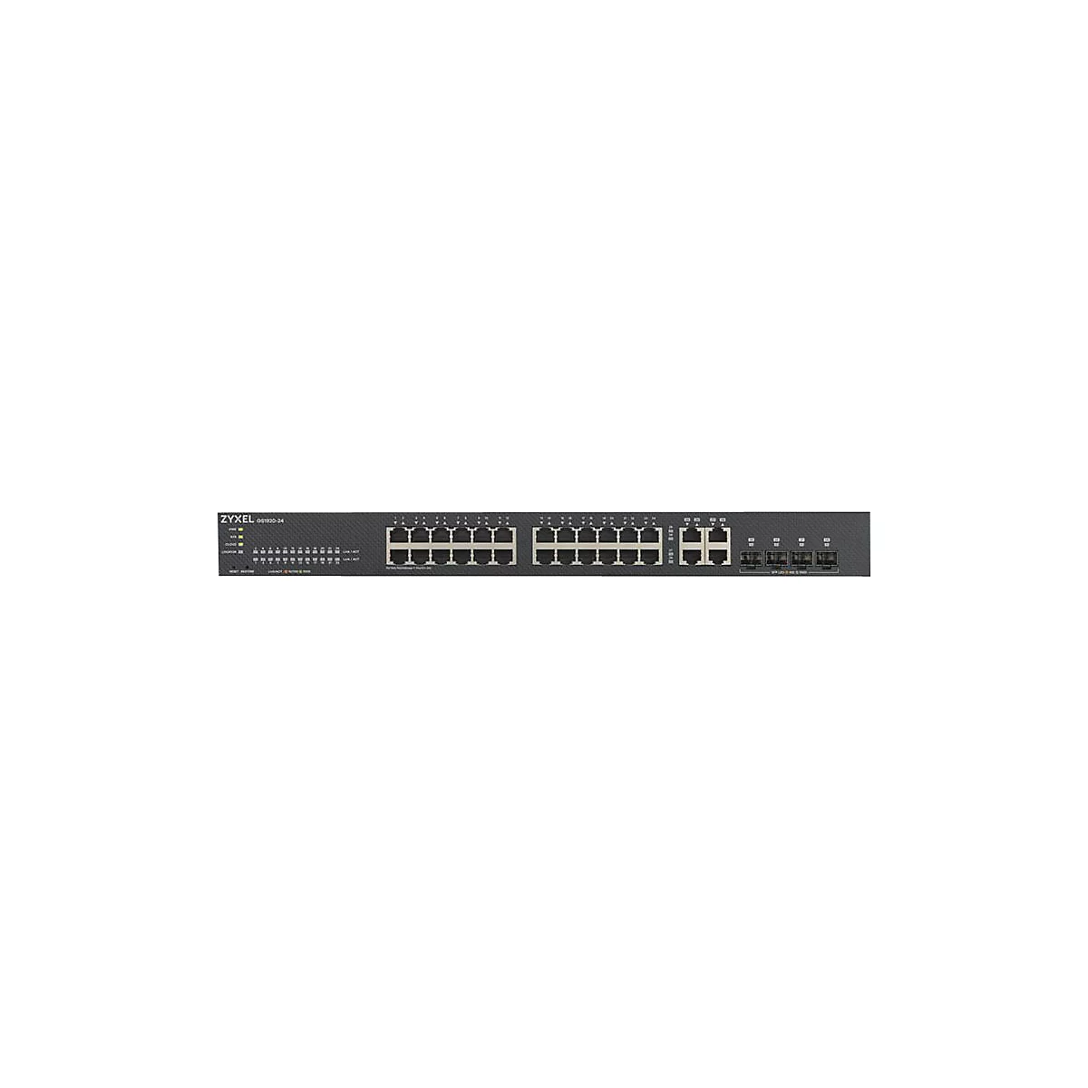 Zyxel GS1920-24v2 - Switch - Smart - 24 x 10/100/1000 + 4 x Kombi-Gigabit-SFP - an Rack montierbar